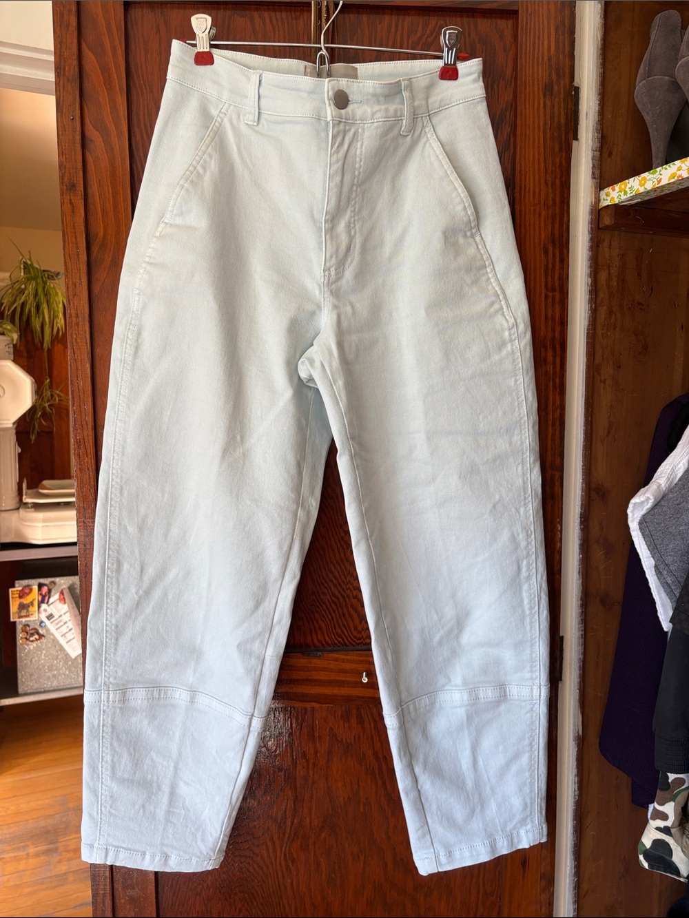 Everlane Pale Blue Cropped High-Rise Jeans